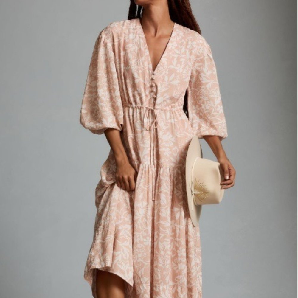 Anthropologie Erin Fetherston Macey V-Neck Maxi Dress NWT